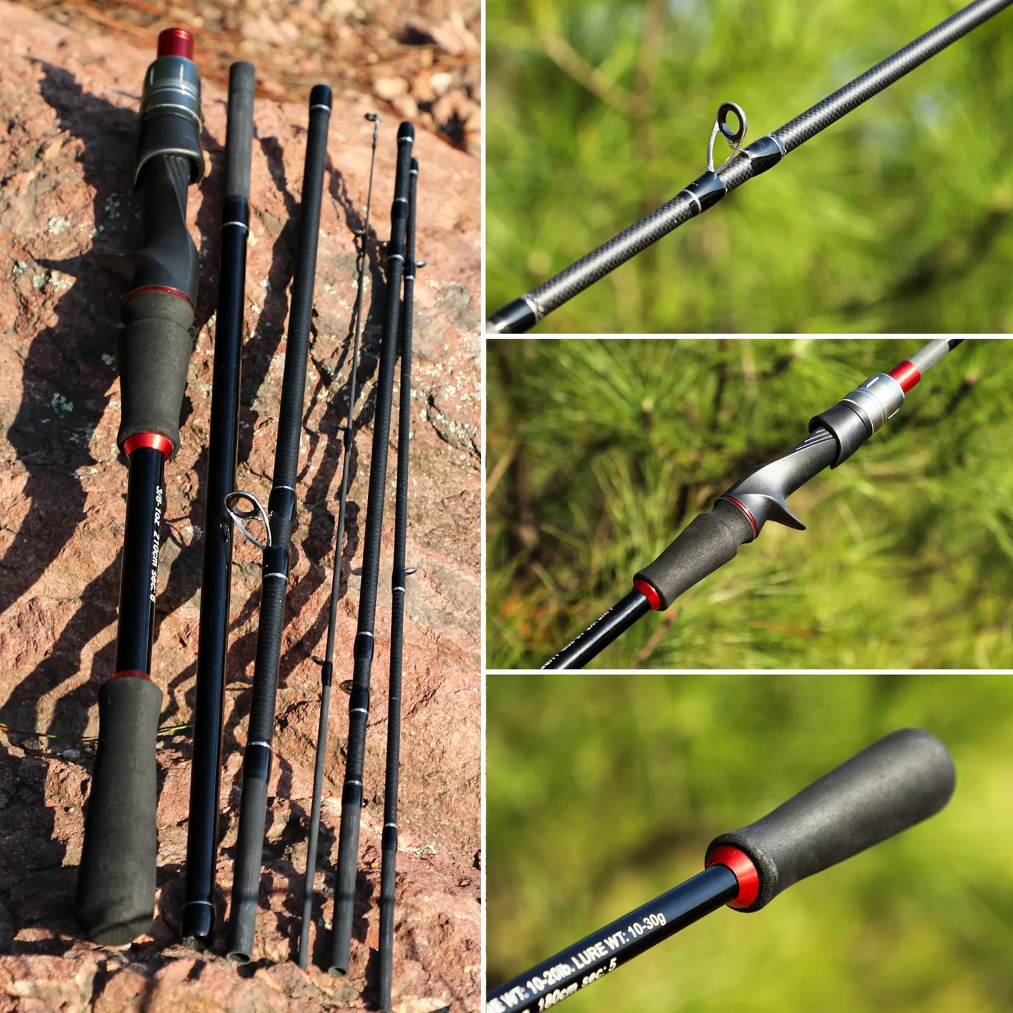 Exciting fishing escapes™ Carbon Fiber Casting Rod