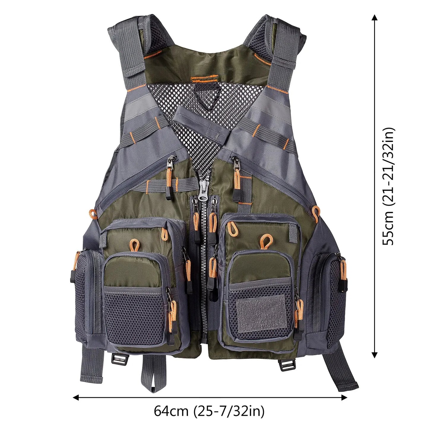 Exciting fishing escapes™ Breathable Mesh Fishing Vest FV01